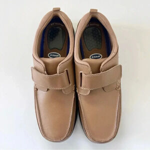 Dr Scholl's Comfort Walking Shoe EZ Strap Double Air-Pillo Insole Tan Mens 10.5D